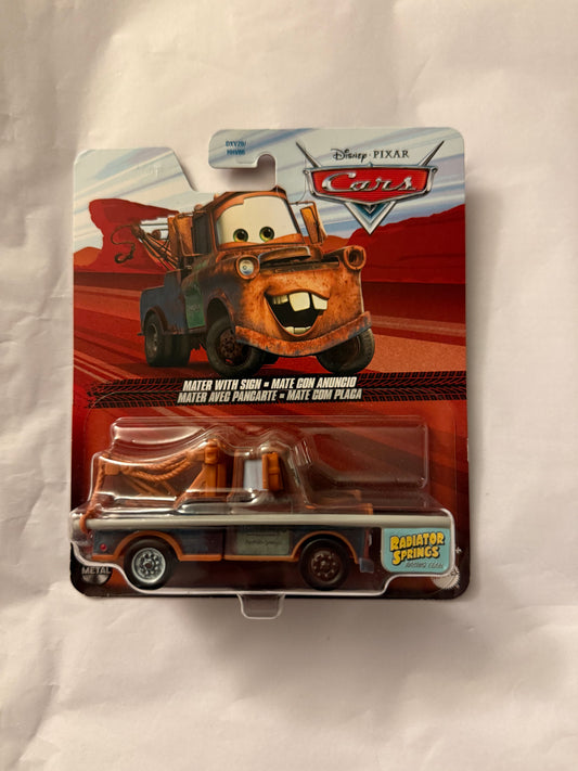Mater with a Sign